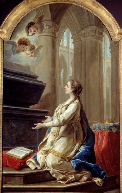 Saint Clothilde in Prayer by Carle van Loo