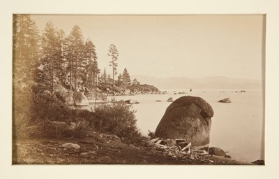 Four Railroad Scenes and Four Views of Lake Tahoe: Lake Tahoe from Artist Point by Carleton E. Watkins