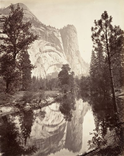 Washington Tower, Yosemite by Carleton E. Watkins.