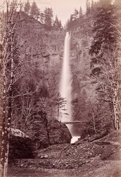 Multnomah Falls, 700 ft., Oregon by Carleton Watkins