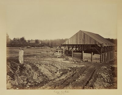 Oswego Iron Works, Willamette River by Carleton Watkins