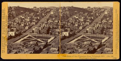 Panorama of San Francisco from Telegraph Hill, Washington Square by Carleton Watkins
