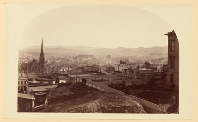 View from the Residence of Mr. Crocker, Cal St. Hill, Looking South East by Carleton Watkins