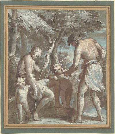 Adam and Eve with Cain and Abel by Carlo Alberto Baratta