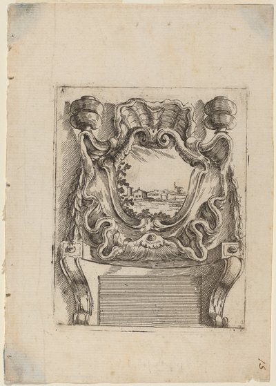 Architectural Motif with a Landscape by Carlo Antonio Buffagnotti