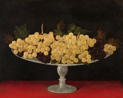 Metallic Plate with Grapes, Verso by Carlo Antonio Procaccini