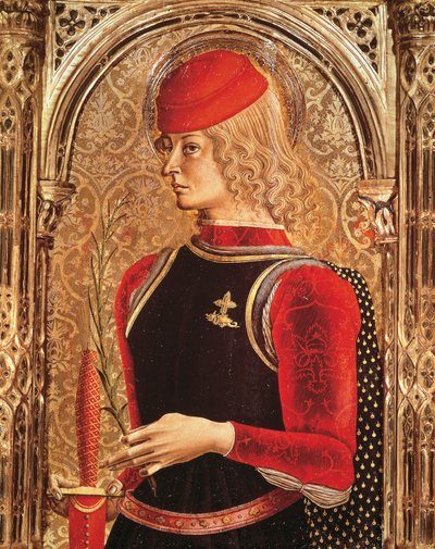 Representation of St George (detail) by Carlo Crivelli