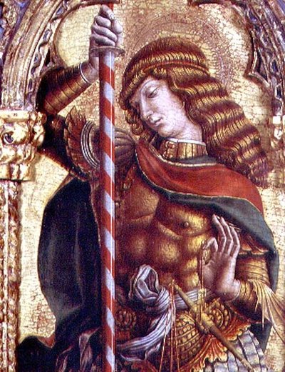 St. Michael (detail) by Carlo Crivelli