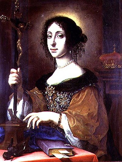 Portrait of Claudia Felicita, Wife of Leopold I of Austria by Carlo Dolci