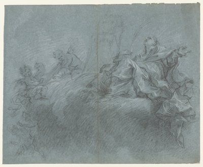 Madonna with Angels in the Clouds by Carlo Innocenzo Carlone (possibly)
