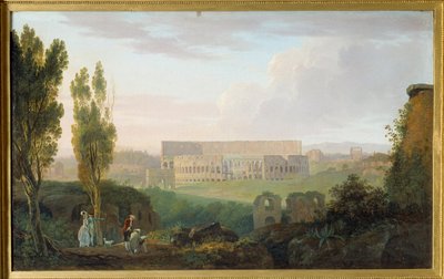 The Colosseum seen from the Palatine by Carlo Labruzzi