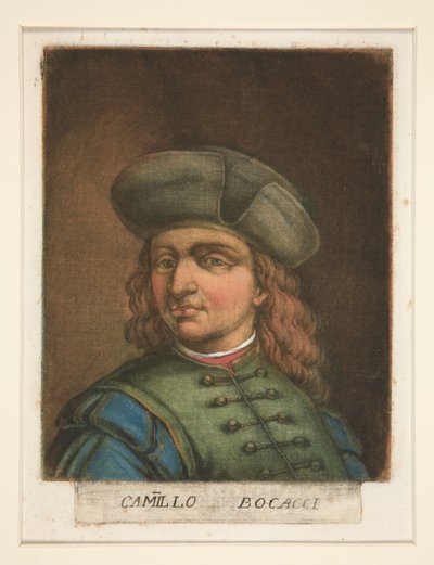 Camillo Bocacci, from Ritratti di pittori (Portraits of Painters) by Carlo Lasinio