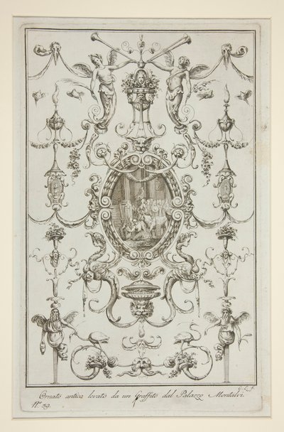 Three Sheets from Ornati Presi da Graffiti, e Pitture antiche Esistenti in Firenze by Carlo Lasinio