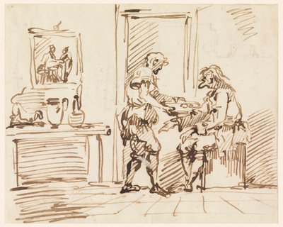 A Genre Scene, 1725-50 by Carlo Marchionni