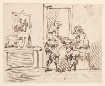 A Genre Scene, 1725-50 by Carlo Marchionni