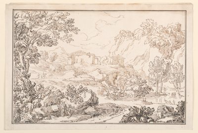 A Landscape, 1770-86 by Carlo Marchionni