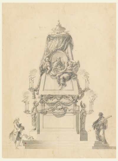 Catafalque for a King, circa 1765 by Carlo Marchionni