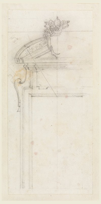 Design for a Door Case, 1725-50 by Carlo Marchionni