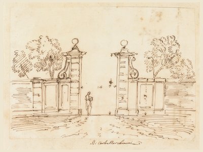Design for a Gate of a Villa, 1750-55 by Carlo Marchionni