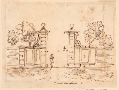 Design for a Gate of a Villa, 1750-55 by Carlo Marchionni
