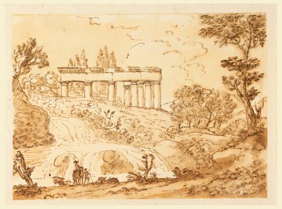 Landscape with Temple Ruins, 1770–1786 by Carlo Marchionni