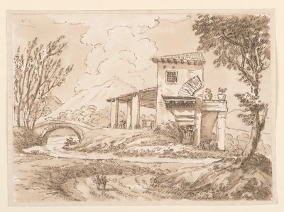 Landscape with Villa, 1750–60 by Carlo Marchionni