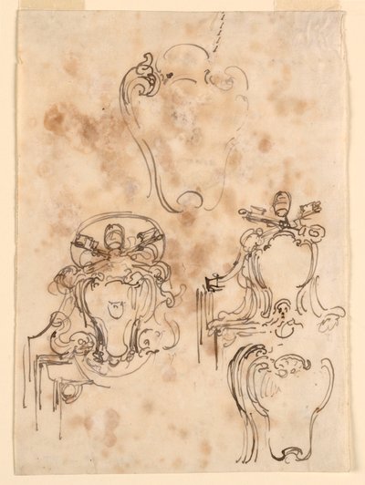 Sketches for Frames and Escutcheons, 1758–69 by Carlo Marchionni