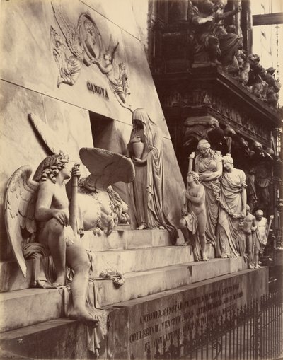 Monument to Canova, Church of the Frari, Venice by Carlo Naya