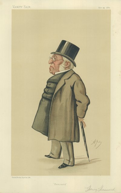 Mr Henry Hansard by Carlo Pellegrini