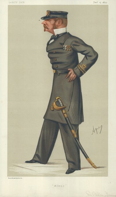 Sir Allen Young, Alleno, 15 December 1877, Vanity Fair Cartoon by Carlo Pellegrini