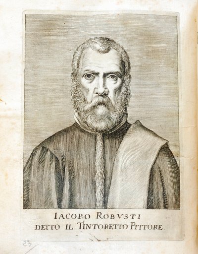 Portrait of Jacopo Robusti (Tintoretto) by Carlo Ridolfi