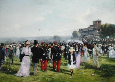 The End of the Races at Auteuil, c.1893 by Carlton Alfred Smith