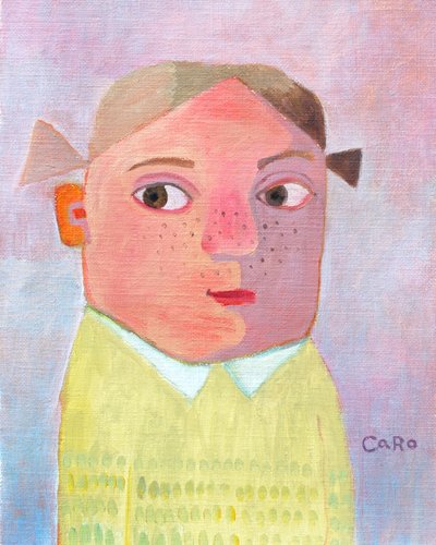 Quirky Split Face Child by Caroline Roberts