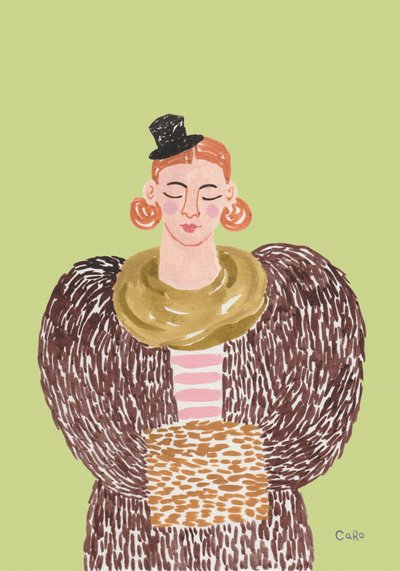 Whimsical Fashion Portrait by Caroline Roberts