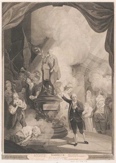 Garrick Speaking the Jubilee Ode by Caroline Watson