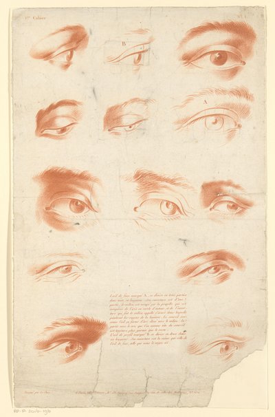 Thirteen Studies of Eyes by Carré