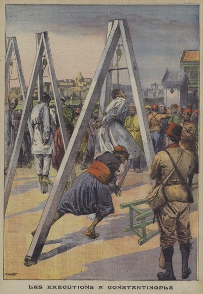 Executions of Participants in the Ottoman Counter Coup of 1909 in Constantinople by Carrey