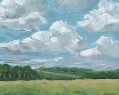 Summer Sky Over Fields by Carrie Arnold