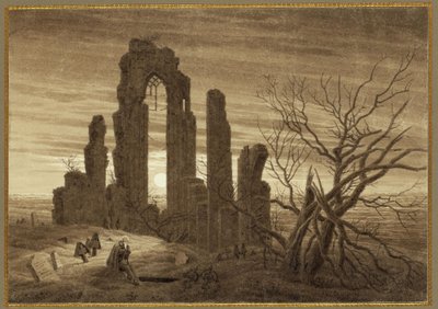 Winter - Night - Old Age and Death (from the Cycle of Times of Day and Ages of Life of 1803) by Caspar David Friedrich