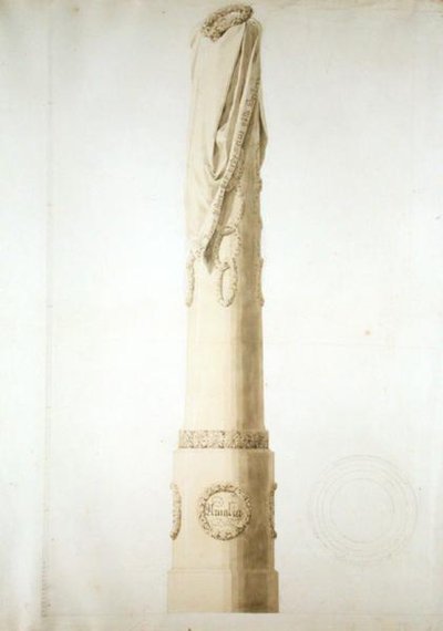 Design for a Commemorative Column by Caspar David Friedrich