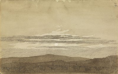 Mountain Landscape at Sunset by Caspar David Friedrich