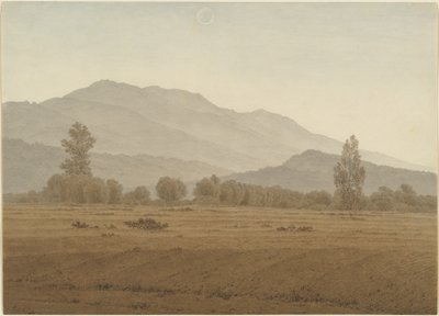 New Moon or Solar Eclipse above the Giant Mountains by Caspar David Friedrich
