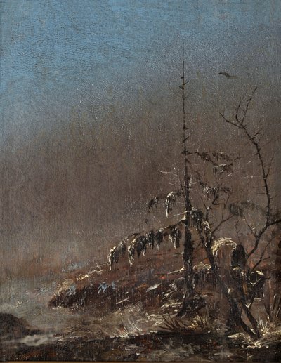 Snowy Little Tree by Caspar David Friedrich