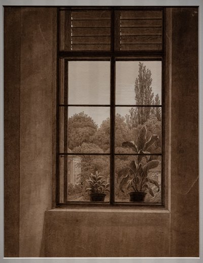 Window with a View of a Park by Caspar David Friedrich