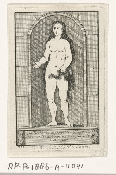 Niche with the Statue of a Mermaid by Caspar Jacobsz. Philips