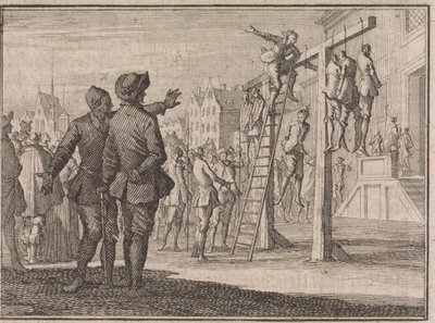 Hanged Man Saved from Death by the Breaking of the Rope in Harlingen by Caspar Luyken