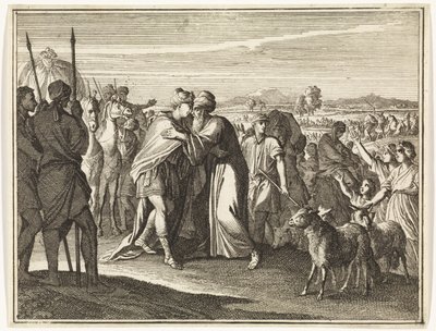 Meeting of Jacob and Joseph by Caspar Luyken