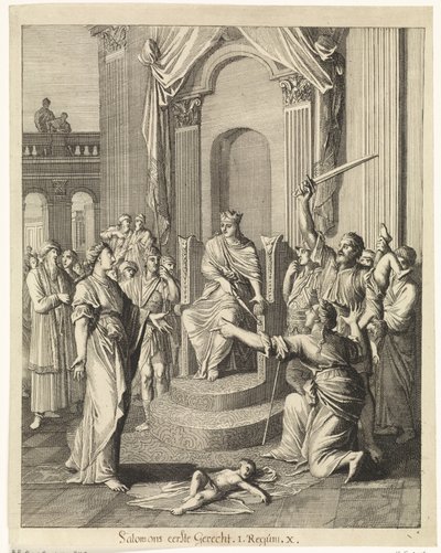 Judgment of Solomon by Caspar Luyken