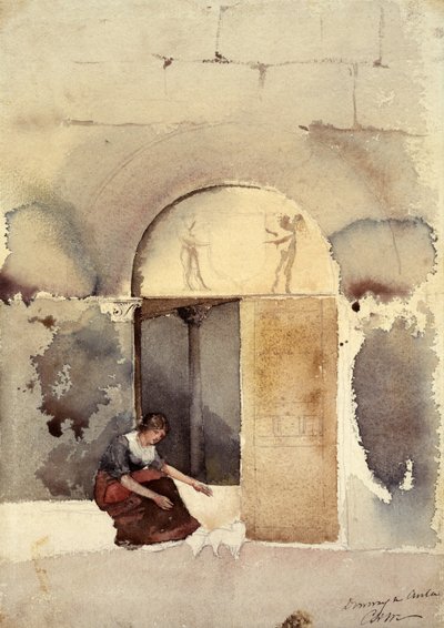 Doorway in Anla(?) by Cass Gilbert