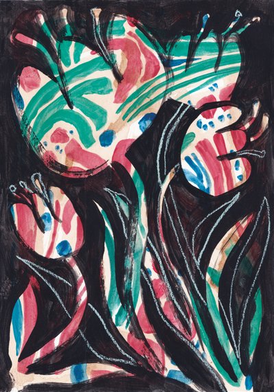 Vibrant Abstract Blooms by Catalina Somolinos